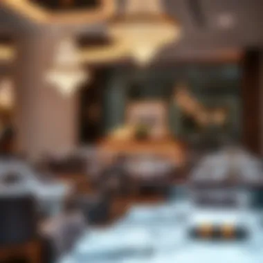 Elegant dining atmosphere featuring unique decor and ambiance