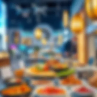 A vibrant spread of international dishes showcasing culinary diversity