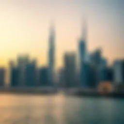 Iconic skyline of Dubai featuring modern architecture