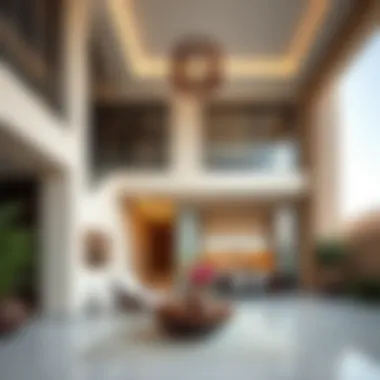 Architectural Elegance in District One Architectural details of contemporary villas in District One emphasizing design and luxury