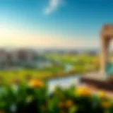 Luxury Living in District One Panoramic view of District One showcasing luxury villas and serene landscapes