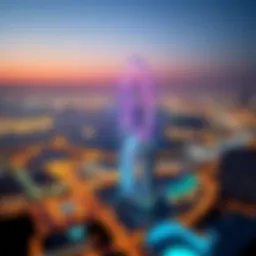 Panoramic view of Dubai Eye