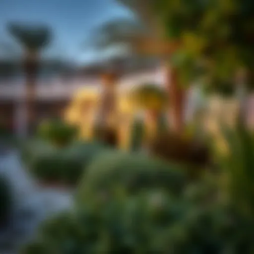 Lush greenery in Dubai Garden showcasing urban landscaping