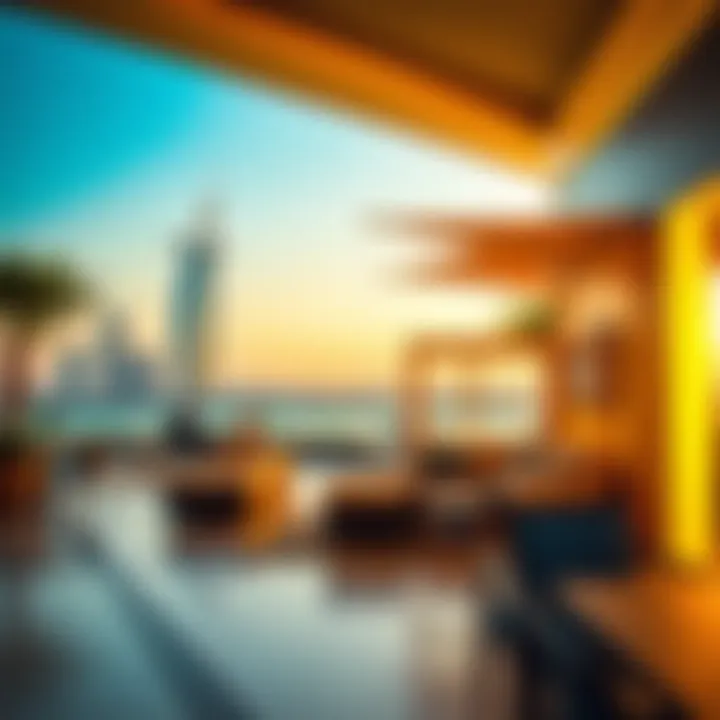 Vibrant lifestyle scene in Dubai