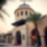 Traditional Emirati architectural feature showcasing a wind tower