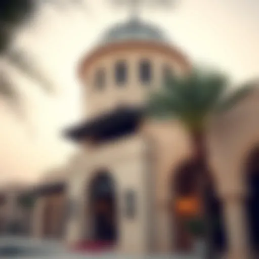 Traditional Emirati architectural feature showcasing a wind tower