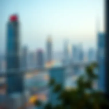 Breathtaking Skyline View Stunning skyline view from a serviced apartment balcony