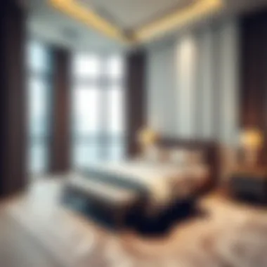 Elegant bedroom arrangement in Address Fountain Views Tower 2