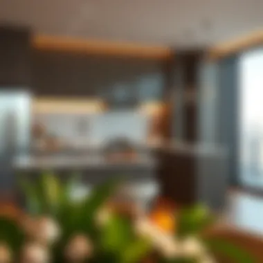 Spacious kitchen design featured in Address Fountain Views Tower 2