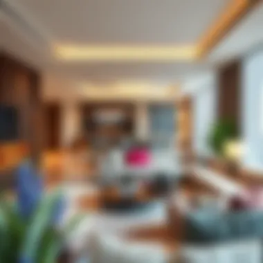 Luxurious living area layout within Address Fountain Views Tower 2