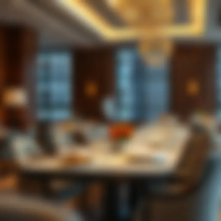 Exquisite Dining Experience with Regional Delights Dining area in a hotel showcasing regional cuisine