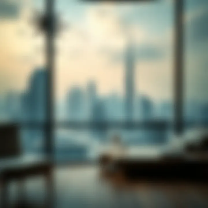 Aerial view of Dubai skyline showcasing modern architecture