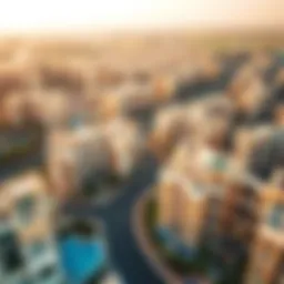 Aerial view of الجرف 3 showcasing residential architecture