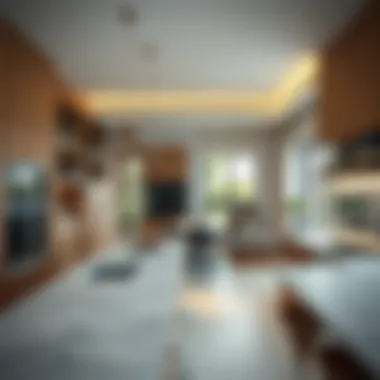 Open kitchen layout in La Rosa