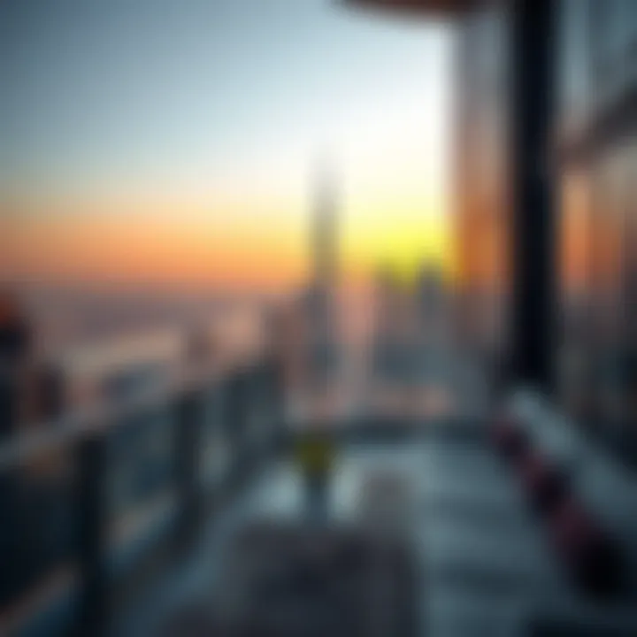 Skyline View from a Luxury Penthouse Stunning skyline view from a luxury penthouse in Dubai