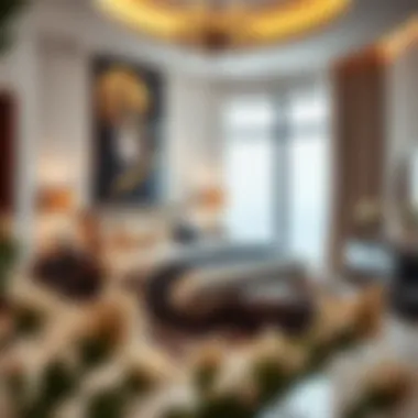 Stylish bedroom design in a Mankhool property