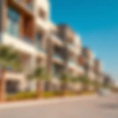 Modern residential buildings in Nad Al Hammar reflecting contemporary design