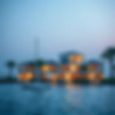 Luxurious Villas on Palm Jumeirah Luxurious villas lining the shores of Palm Jumeirah