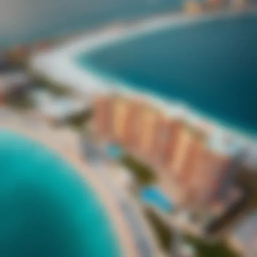 Aerial view of Oceana Residence showcasing luxury beachfront living