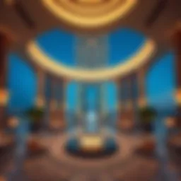 Stunning view of Palm Tower showcasing its architectural brilliance