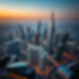 Aerial view of Dubai skyline showcasing luxury developments