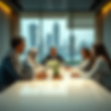 Collaborative meeting between real estate professionals