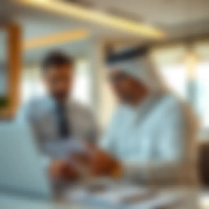 Investors analyzing real estate trends in Dubai