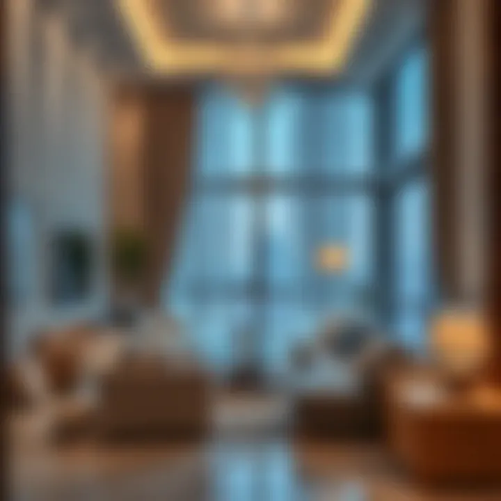 Diversity of Living Spaces in International City Diverse living spaces showcasing various room types