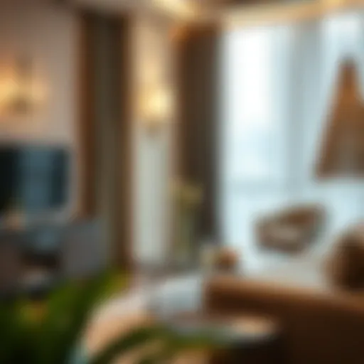 Stylish room interior showcasing rental space in Karama