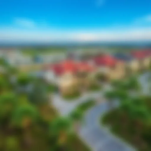 Aerial view of Sobha Hartland Creek Vistas Reserve showcasing its architectural elegance