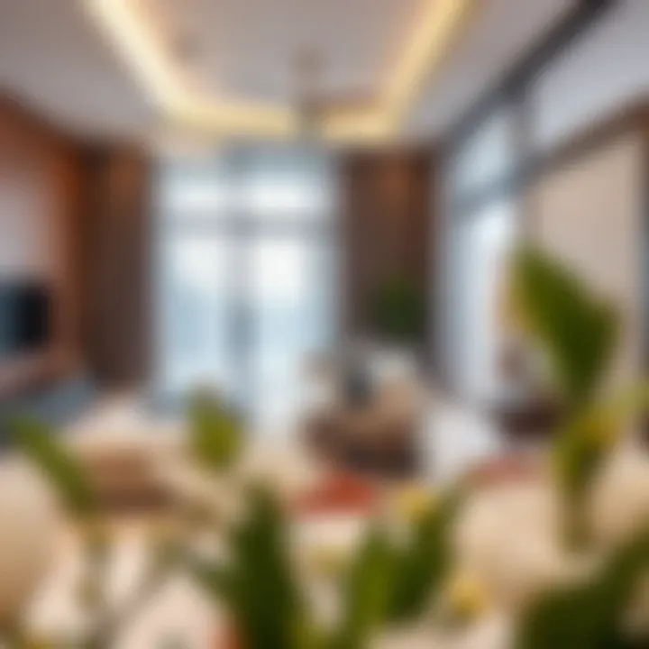 Luxurious Living Space Interior Luxurious living space interior at Sobha Hartland Creek Vistas Reserve