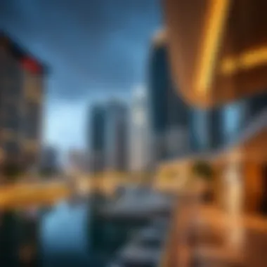 Economic Growth in Dubai Marina An illustration of the economic growth in Dubai Marina attributed to Sobha Realty.