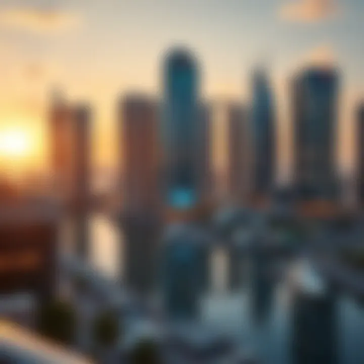 Futuristic Vision of Dubai Marina A futuristic vision of Dubai Marina reflecting Sobha Realty's influence.