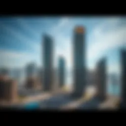 A breathtaking view of Dubai Marina showcasing luxury residential towers.