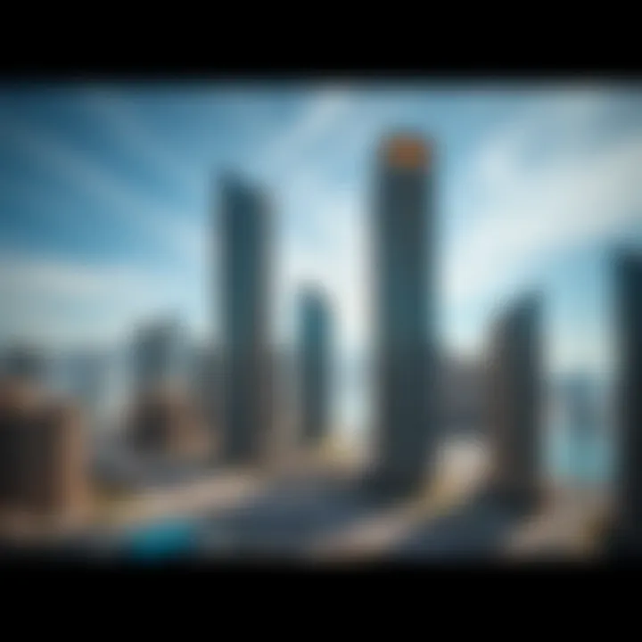 Luxury Residential Towers in Dubai Marina A breathtaking view of Dubai Marina showcasing luxury residential towers.