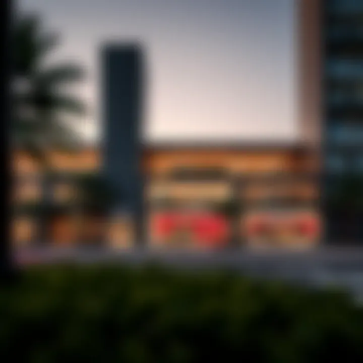 Exterior view of Spinneys Mira showcasing its modern architecture