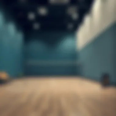 State-of-the-Art Squash Facility A modern squash facility showcasing state-of-the-art amenities