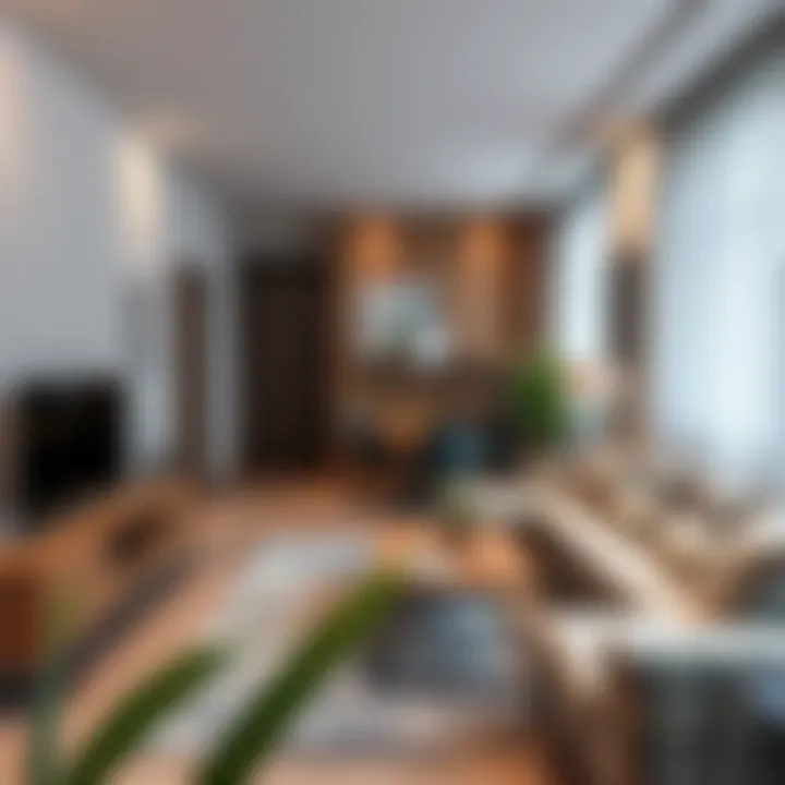Well-Designed Living Space in Studio Flat Cozy living space arrangement in a studio apartment