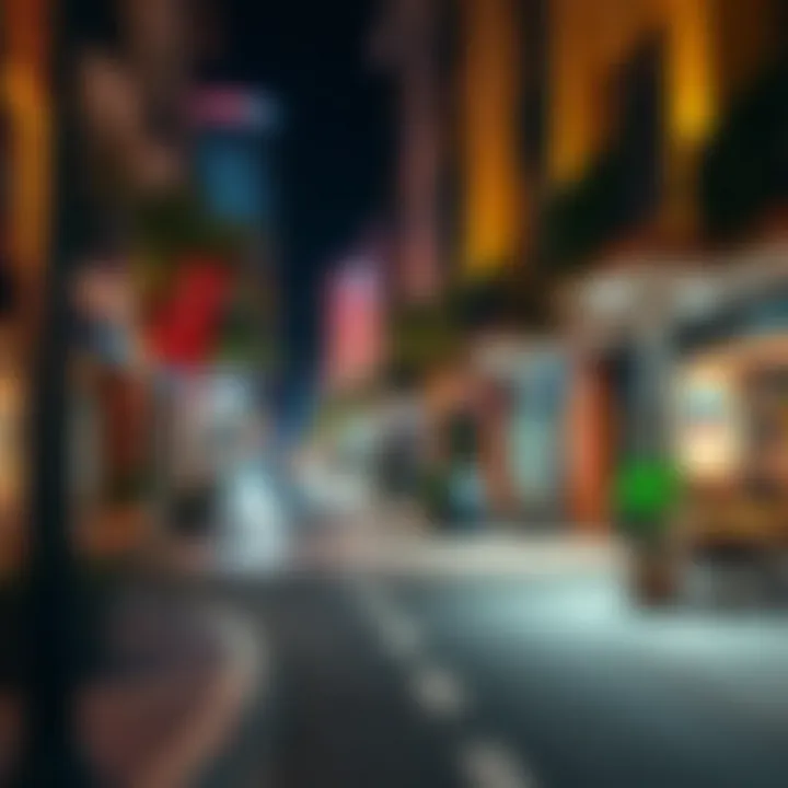 Street Life in Tecom Barsha Heights Vibrant street scene in Tecom Barsha Heights with cafes and shops