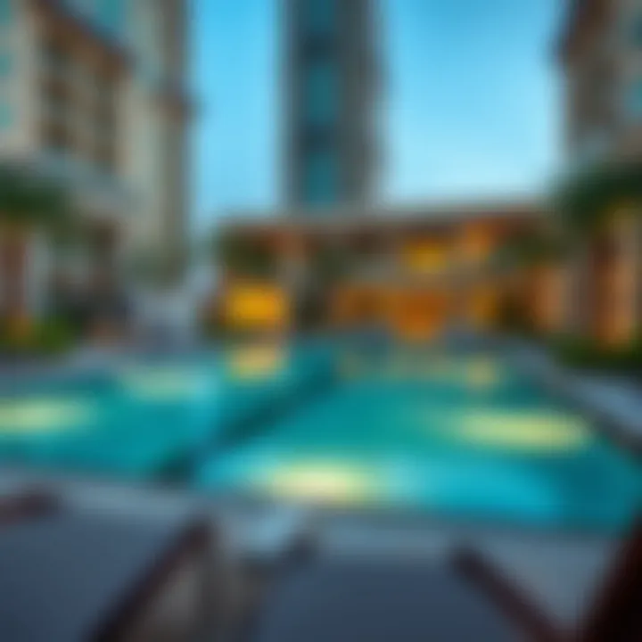 Exclusive Amenities in Dubai Flats High-end amenities in a Dubai residential complex