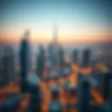Stunning skyline view of Dubai showcasing luxury flats
