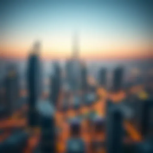 Stunning skyline view of Dubai showcasing luxury flats
