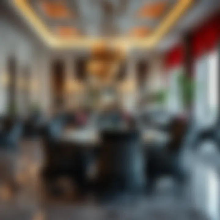 Elegant Dining Setting Elegant dining setting with vibrant decor