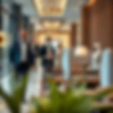 Engagement at Binghatti Sales Office A bustling atmosphere at the Binghatti Sales Office with clients engaging with consultants