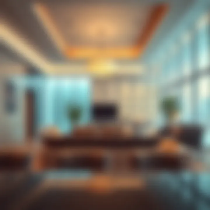 Modern Design of Binghatti Sales Office Interior view showcasing the modern design of the Binghatti Sales Office