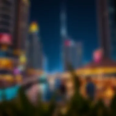 Vibrant Nightlife at Dubai Marina Vibrant nightlife scene at Dubai Marina