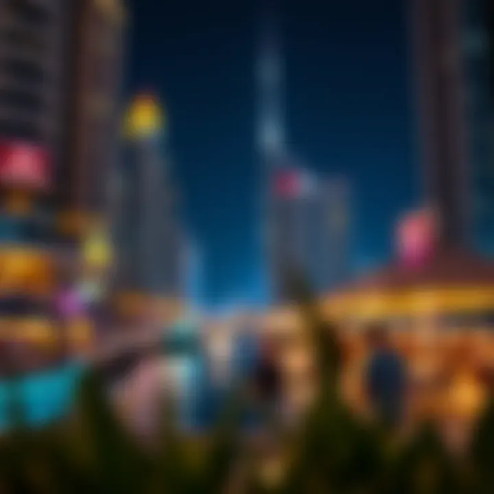 Vibrant Nightlife at Dubai Marina Vibrant nightlife scene at Dubai Marina