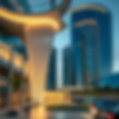 Architectural Marvel of Zahia City Center Stunning architectural design of Zahia City Center showcasing modernity