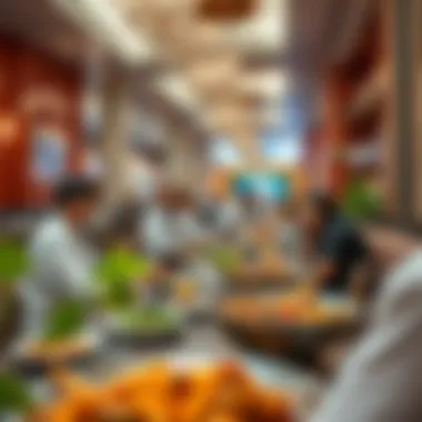 Culinary Delights at Zahia City Center Vibrant dining scene in Zahia City Center highlighting culinary diversity
