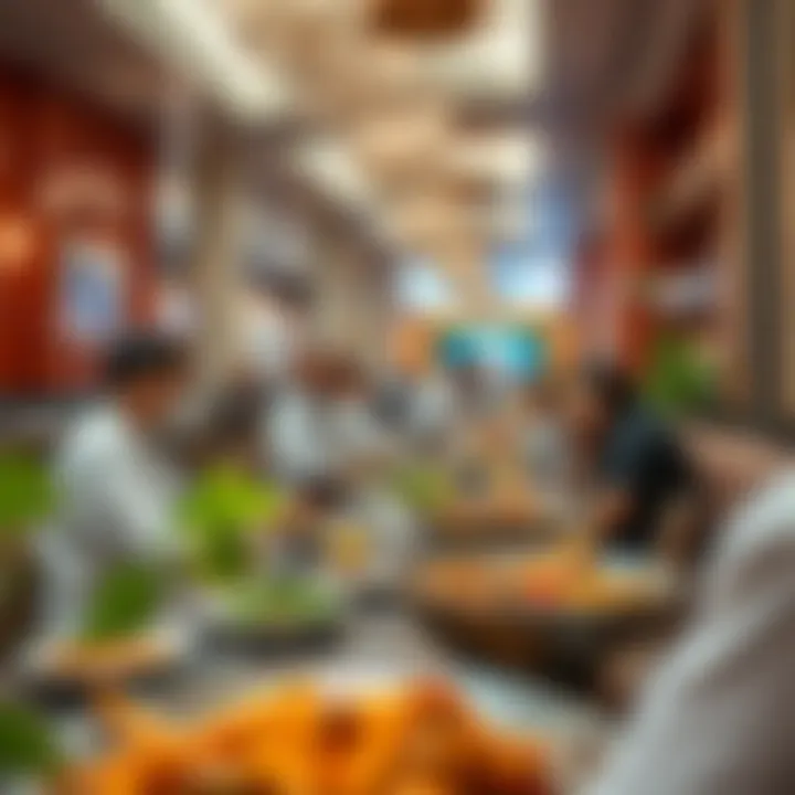 Culinary Delights at Zahia City Center Vibrant dining scene in Zahia City Center highlighting culinary diversity